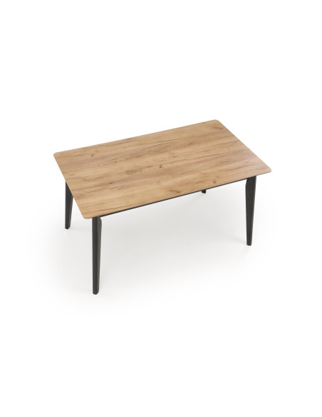 GULIAN Stół Rozkładany 140-180 cm Dąb Wotan Nogi Stalowe | Elegancki Styl