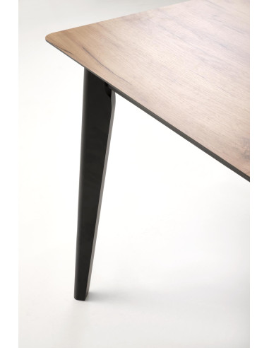 GULIAN Stół Rozkładany 140-180 cm Dąb Wotan Nogi Stalowe | Elegancki Styl