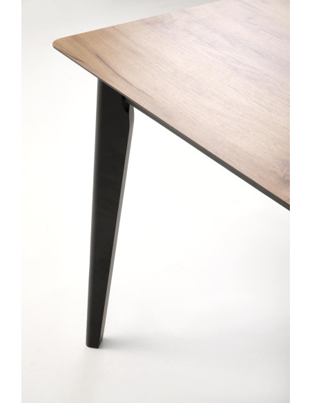 GULIAN Stół Rozkładany 140-180 cm Dąb Wotan Nogi Stalowe | Elegancki Styl