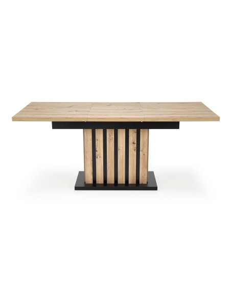 LAMELLO Stół Rozkładany 160-210 cm Dąb Artisan/Czarny | Dostojna Elagancja
