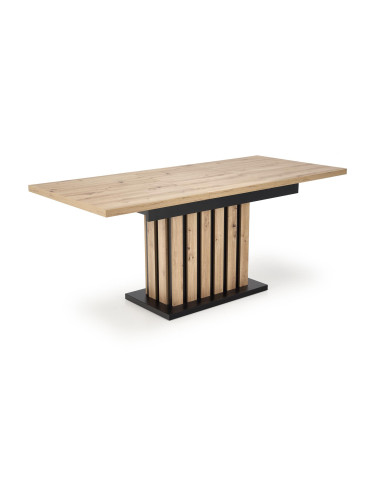 LAMELLO Stół Rozkładany 160-210 cm Dąb Artisan/Czarny | Dostojna Elagancja