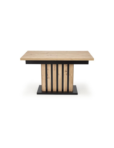 LAMELLO Stół Rozkładany 160-210 cm Dąb Artisan/Czarny | Dostojna Elagancja