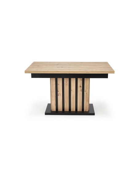 LAMELLO Stół Rozkładany 160-210 cm Dąb Artisan/Czarny | Dostojna Elagancja