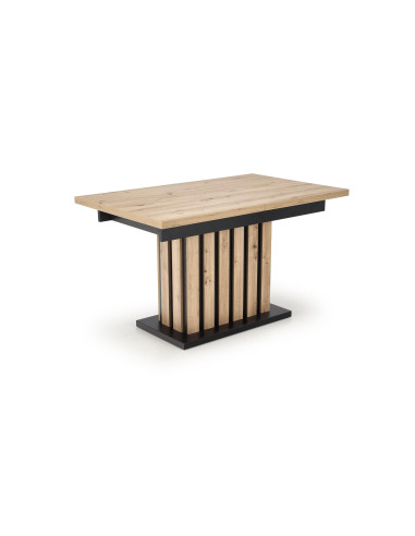 LAMELLO Stół Rozkładany 160-210 cm Dąb Artisan/Czarny | Dostojna Elagancja