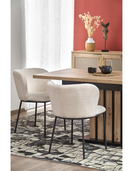 LAMELLO Stół Rozkładany 160-210 cm Dąb Artisan/Czarny | Dostojna Elagancja