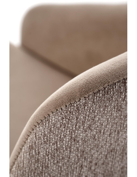 MALAGA Krzesło Beżowe, Obracane 180°, Drewniane Nogi | Wygodne i Stylowe