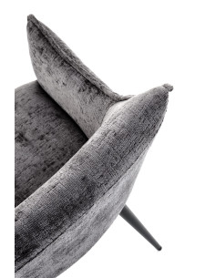 K559 Krzesło Popielate | Tapicerowane, Nogi Czarne | Zgrabne i Wygodne 2