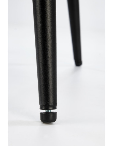 K559 Krzesło Popielate | Tapicerowane, Nogi Czarne | Zgrabne i Wygodne