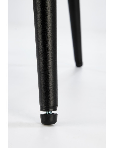 K559 Krzesło Popielate | Tapicerowane, Nogi Czarne | Zgrabne i Wygodne