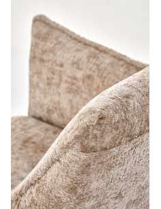 K559 Krzesło Beżowe | Tapicerowane, Nogi Czarne | Zgrabne i Wygodne 2