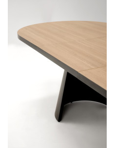 GIACOMO | Owalny Stół Rozkładany 180-240 cm Na Dwóch Kolumnowych Nogach 2