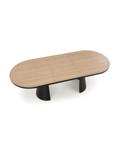 GIACOMO | Owalny Stół Rozkładany 180-240 cm Na Dwóch Kolumnowych Nogach