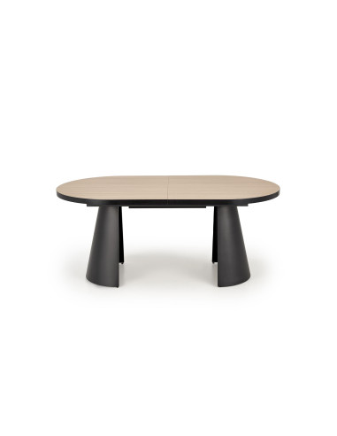 GIACOMO | Owalny Stół Rozkładany 180-240 cm Na Dwóch Kolumnowych Nogach