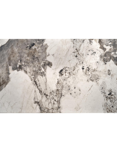 FERNANDO Stół Rozkładany 160-240cm Spiek Biały Marmur - Designerska Podstawa