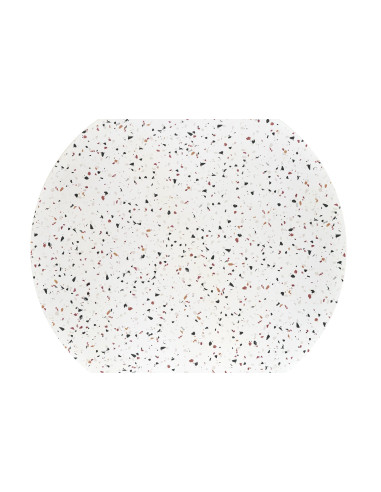 ARAMIS Stół Okrągły 120/76/68 cm | Blat Lastryko, Nogi Stalowe Białe