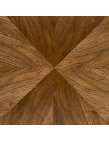 DANILO Stół Okrągły Fi120cm | Blat Orzechowy, Nogi Stalowe, Ekspresja i Styl