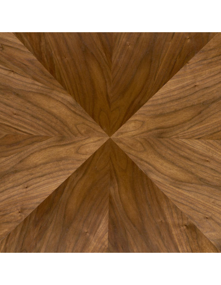 DANILO Stół Okrągły Fi120cm | Blat Orzechowy, Nogi Stalowe, Ekspresja i Styl