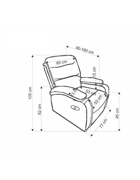 DRAGER fotel wypoczynkowy, beżowy