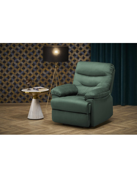 DRAGER Fotel Wypoczynkowy Rozkładany C.Zielony - Komfort i Funkcjonalność