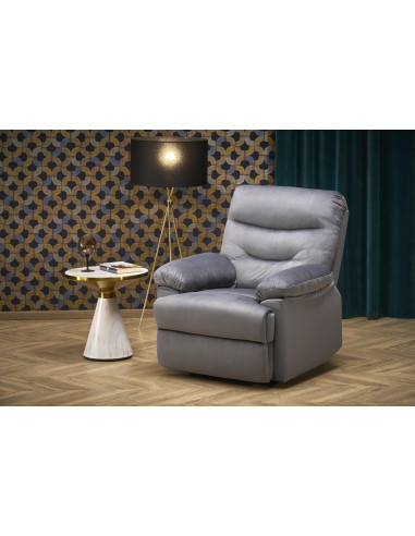 DRAGER Fotel Wypoczynkowy Rozkładany Popielaty - Komfort i Funkcjonalność