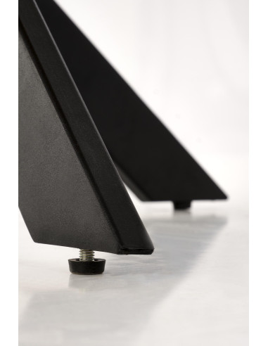 EDGAR Stół Okrągły Fi100/76 cm, Dąb Złoty / Czarny | Podstawa Czarna