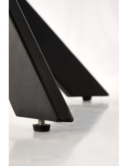 EDGAR Stół Okrągły Fi100/76 cm, Dąb Złoty / Czarny | Podstawa Czarna