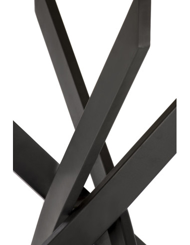 EDGAR Stół Okrągły Fi100/76 cm, Dąb Złoty / Czarny | Podstawa Czarna