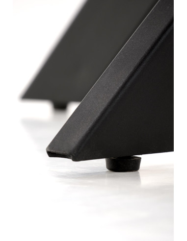 EDGAR Stół Okrągły Fi100/76 cm, Orzech / Czarny | Podstawa Czarna