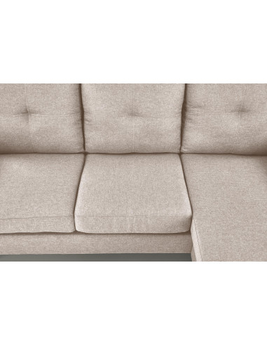GERSON Sofa z Podnóżkiem Beżowa | Kompaktowa Wygoda i Elegancka Forma
