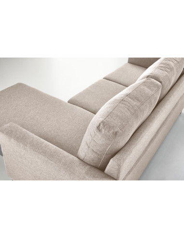 GERSON Sofa z Podnóżkiem Beżowa | Kompaktowa Wygoda i Elegancka Forma