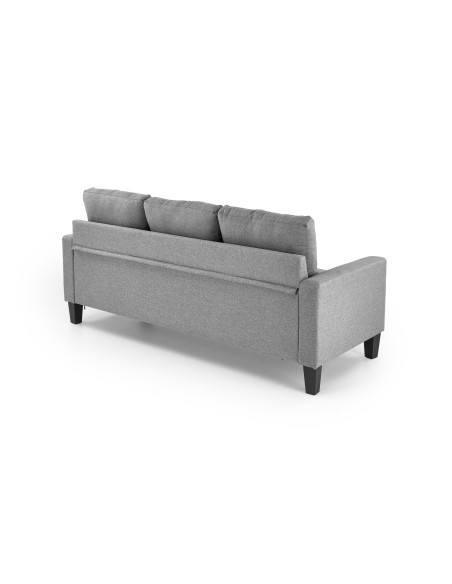 GERSON Sofa z Podnóżkiem Popielata | Kompaktowa Wygoda, Elegancki Styl