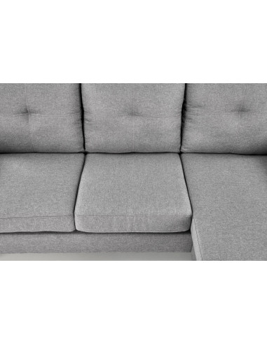 GERSON Sofa z Podnóżkiem Popielata | Kompaktowa Wygoda, Elegancki Styl