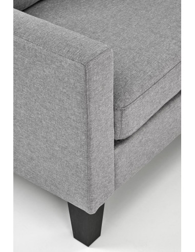 GERSON Sofa z Podnóżkiem Popielata | Kompaktowa Wygoda, Elegancki Styl