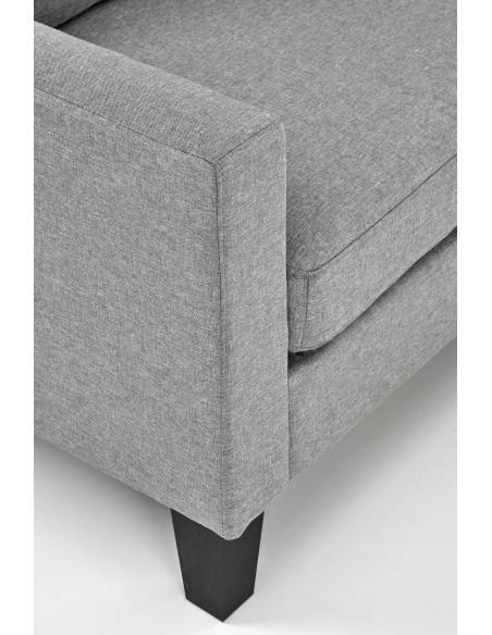 GERSON Sofa z Podnóżkiem Popielata | Kompaktowa Wygoda, Elegancki Styl