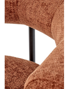 HAZARD Fotel Wypoczynkowy Cynamonowy, Nogi Czarne - Designerska Forma 2