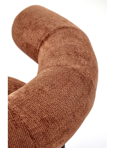 HAZARD Fotel Wypoczynkowy Cynamonowy, Nogi Czarne - Designerska Forma