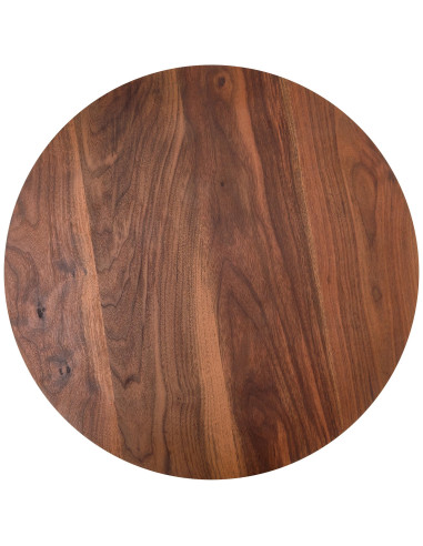 JAVA Zestaw 2 Ław Okrągłych Fi79/47 cm, Fi59/37 cm | Kolor Orzechowy/Czarny