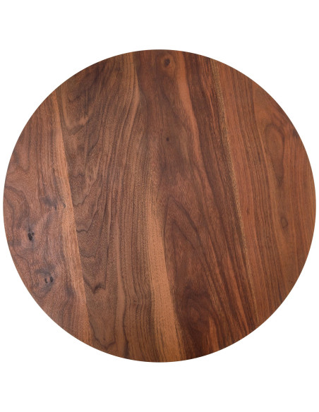 JAVA Zestaw 2 Ław Okrągłych Fi79/47 cm, Fi59/37 cm | Kolor Orzechowy/Czarny