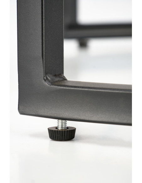 ALEXANDRA zestaw 2 ław, czarny marmur / czarny