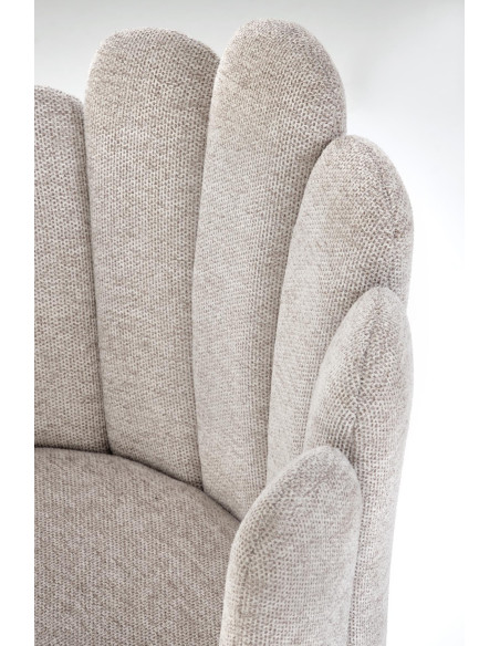 K552 Krzesło Beżowe | Tkanina DIOSA, Kubełkowe Oparcie, Regulowane Stopki