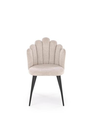 K552 Krzesło Beżowe | Tkanina DIOSA, Kubełkowe Oparcie, Regulowane Stopki