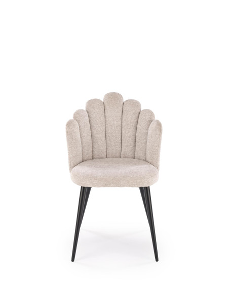 K552 Krzesło Beżowe | Tkanina DIOSA, Kubełkowe Oparcie, Regulowane Stopki