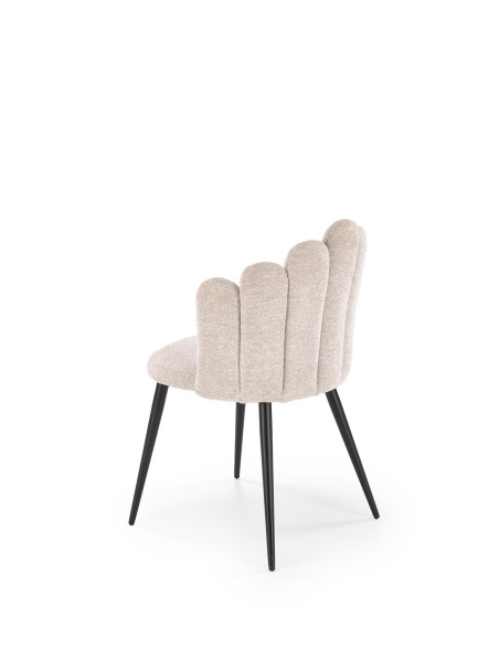 K552 Krzesło Beżowe | Tkanina DIOSA, Kubełkowe Oparcie, Regulowane Stopki