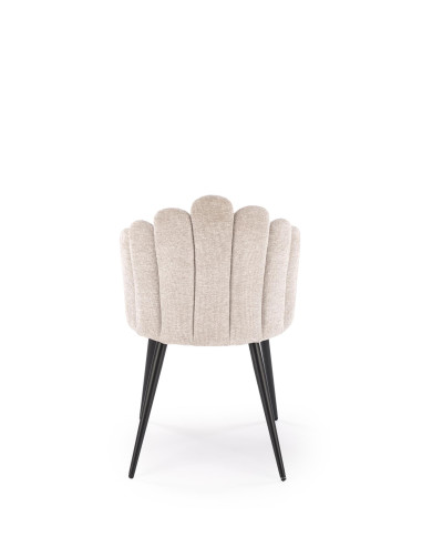 K552 Krzesło Beżowe | Tkanina DIOSA, Kubełkowe Oparcie, Regulowane Stopki