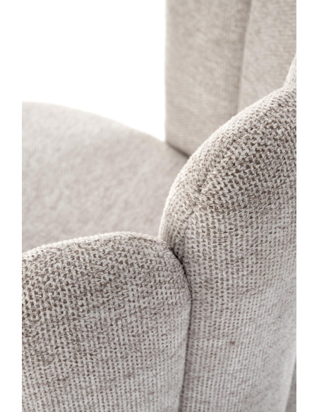 K552 Krzesło Beżowe | Tkanina DIOSA, Kubełkowe Oparcie, Regulowane Stopki