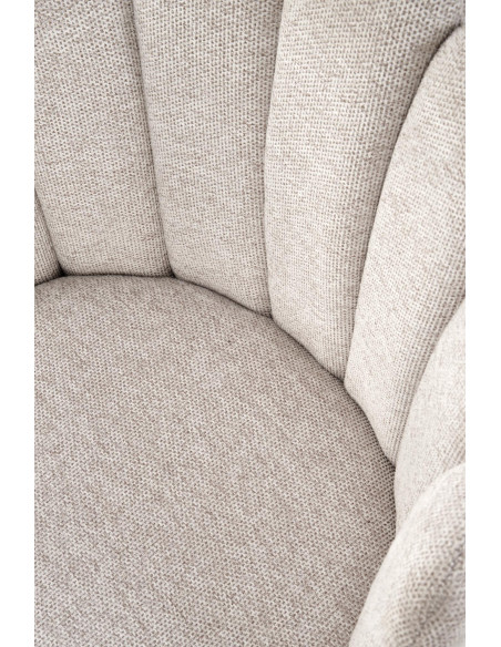 K552 Krzesło Beżowe | Tkanina DIOSA, Kubełkowe Oparcie, Regulowane Stopki