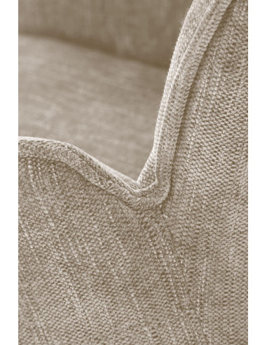 K553 Krzesło Beżowe Obracane 360°, Nogi Czarne | Ergonomiczny Komfort