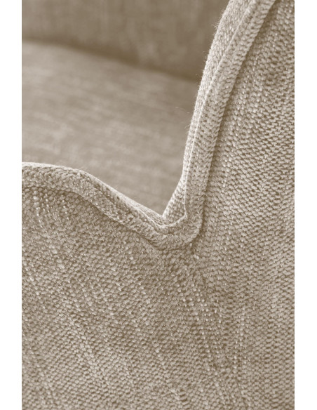 K553 Krzesło Beżowe Obracane 360°, Nogi Czarne | Ergonomiczny Komfort