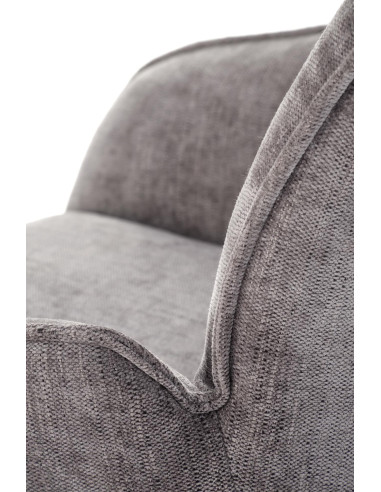 K553 Krzesło Popielate Obracane 360°, Nogi Czarne | Ergonomiczny Komfort