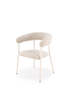 K557 Krzesło Jasno-Beżowe - Elegancki Design i Subtelne Wykończenie